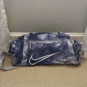 Nike Tie-Dye Blue Sports Duffel Bag